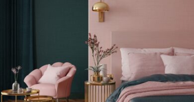 guia decoracao art deco poltrona cama cabeceira travesseiro rosa decoraid Vision Art NEWS