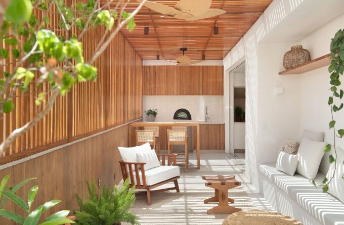 minimalismo inspiracao grega marcam apartamento 450m diego raposo arquitetos 16 varanda gourmet Vision Art NEWS