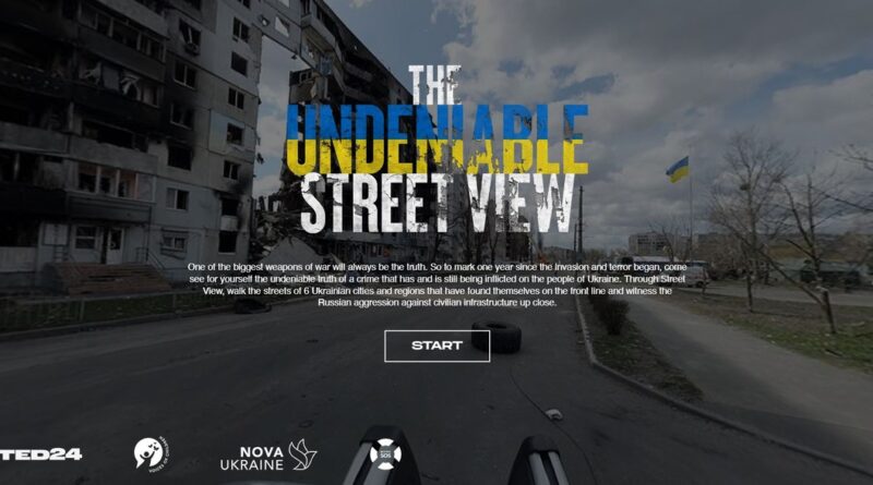 Projeto usa 'street view' para mostrar antes e depois na Ucrânia
